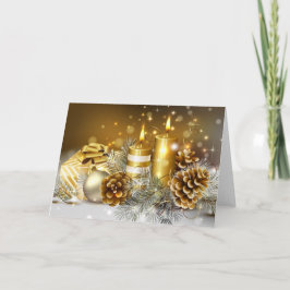 Cartão De Festividades Velas e cones