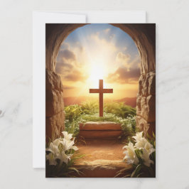 Cartão De Festividades Velikonočne voščilnice z verskim sporočilom