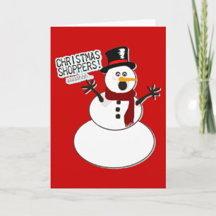 Cartão De Festividades Vendedores de Natal!