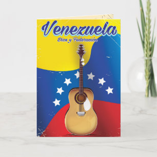 Cartão De Festividades Venezuela Dios y Federación Travel poster