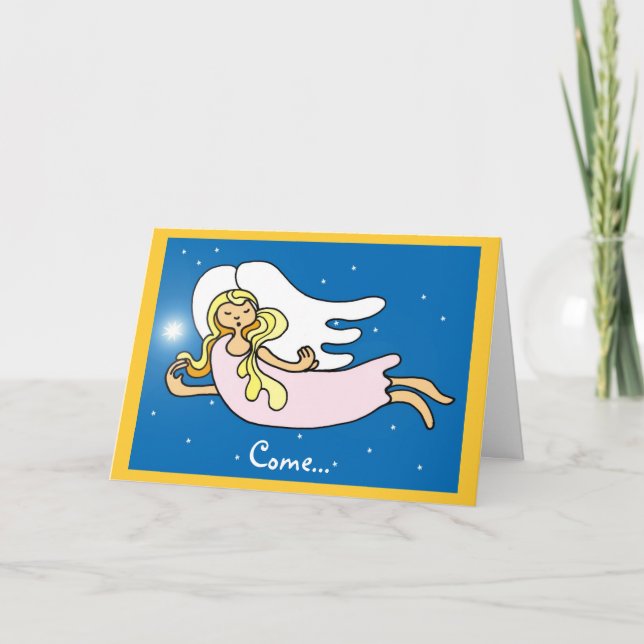 Cartão De Festividades Venha... (Frente)