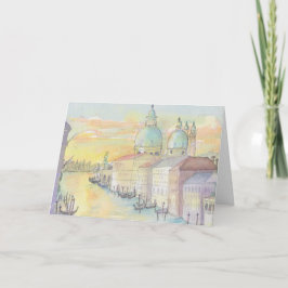 Cartão De Festividades "Venice Watercolor Sketch/Itália"