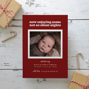 Cartão De Festividades Vermelho Agora Aproveitando Algumas Noites Não T