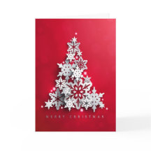 Vermelho do feriado do Natal com a árvore branca