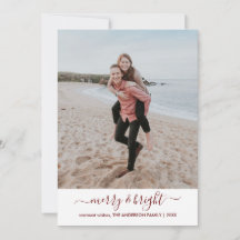 Vermelho Foto do Script de Natal Simples com Brilh