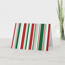 Cartão De Festividades Vermelho Natal, Verde, Bandeiras Brancas