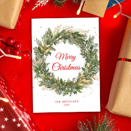 Cartão De Festividades Vermelhos Verdes Verdes Vermelhos do Natal