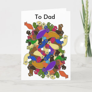 Cartão De Festividades Vermes Plantários Loucos