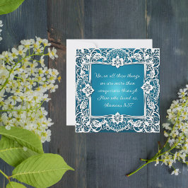 Cartão De Festividades Verso da Bíblia Elegante Elegível para Download