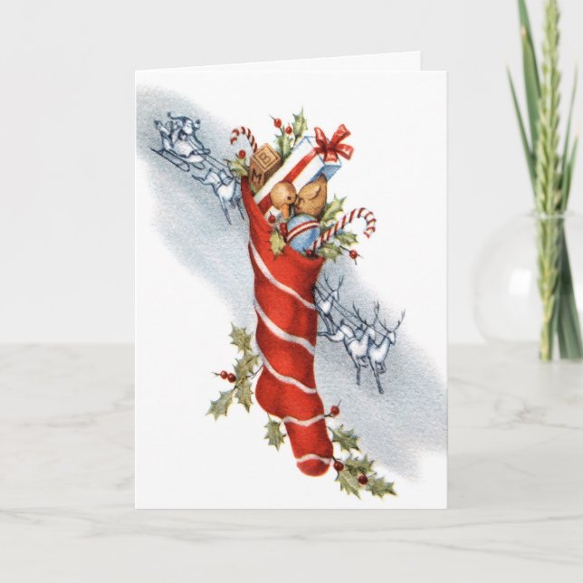 Cartão De Festividades Véspera de Natal (Frente)