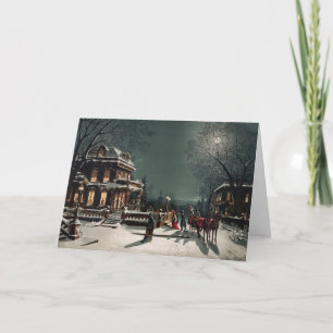 Cartão De Festividades Véspera de Natal de Joseph Hoover & Sons