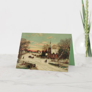 Cartão De Festividades Véspera de Natal no país