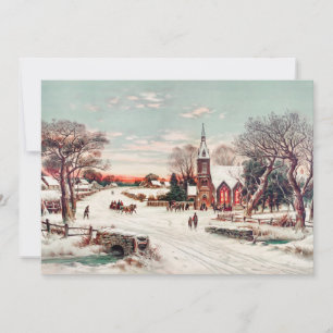 Cartão De Festividades Véspera de Natal por Hoover & Son Painting