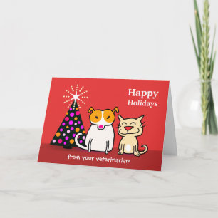 Cartão De Festividades Veterinary Holiday Card