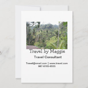 Cartão De Festividades Viagem consultor da empresa adiciona nome e-mail w