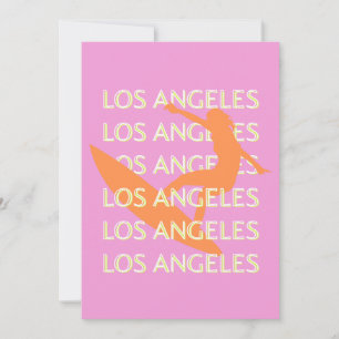 Cartão De Festividades Viagem de Arte de Los Angeles, Califórnia, Viagem,