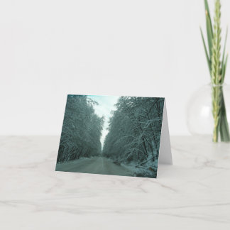 Cartão De Festividades Viagem do inverno