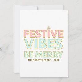 Cartão De Festividades Víblias Festivas Coloridas Modernas Sejam Tendênci