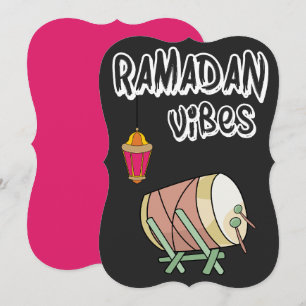 Cartão De Festividades Vibrações do Ramadan- Suhour, Iftar, Hilal- رمضان 