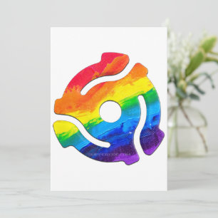 Cartão De Festividades Vibran do adaptador de gravação plástico de 45 RPM