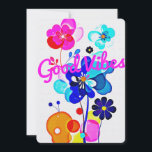 Cartão De Festividades Vibrant Abstract Fluid Flowers Spring Event<br><div class="desc">Make an unforgettable, joyful first impression for your next major event with these spectacular abstract floral invitations. The vertical layout of the flat card brilliantly showcases the fluid, psychedelic flower arrangement. The beautiful, translucent overlapping petals in vibrant magenta, cyan, and orange cascade down the card, while the clean, white canvas-textured...</div>