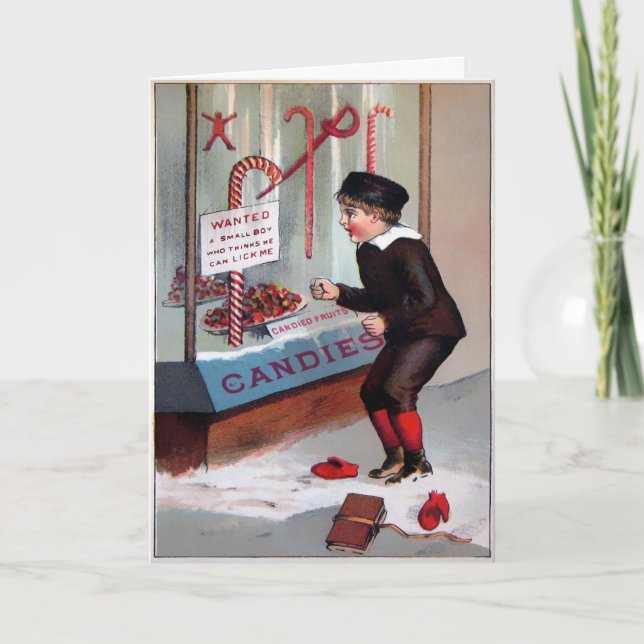 Cartão De Festividades Victorian Creepy Lick Me (Frente)