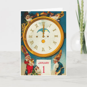 Cartão De Festividades Victorian New Year