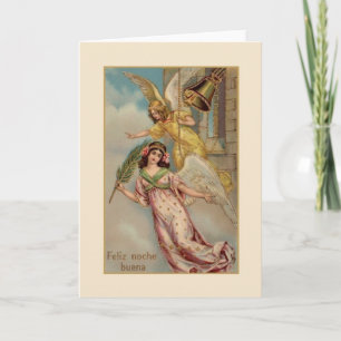 Cartão De Festividades Victorian Spanish / Hispanic Christmas Card