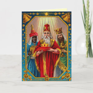Cartão De Festividades Victorian Wise Men Christmas Card