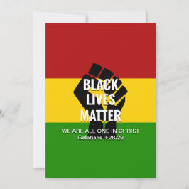 Cartão De Festividades VIDAS NEGRAS IMPORTAM Todas As Pessoas Em CRISTO C