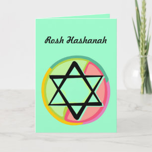 Cartão De Festividades Vidro Manchado -