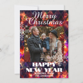 Cartão De Festividades Vidro Manchado Nebuloso  Foto Multicolorido