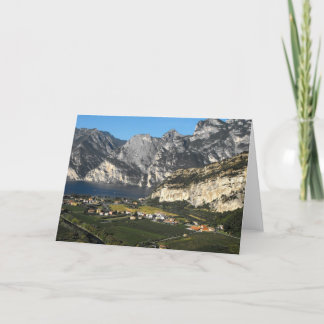 Cartão De Festividades View of the Dolomite mountains in Northern Italy