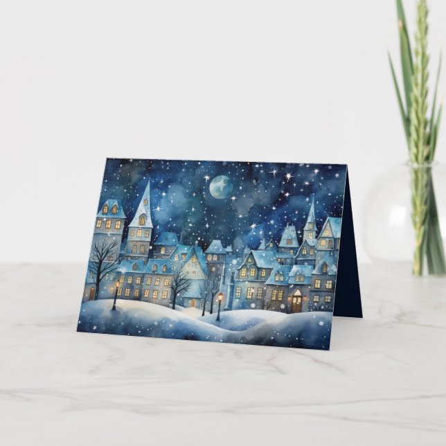 Cartão De Festividades Vila de Natal (Frente)