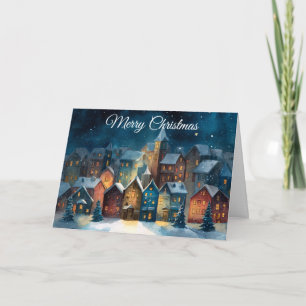 Cartão De Festividades Vila de Natal