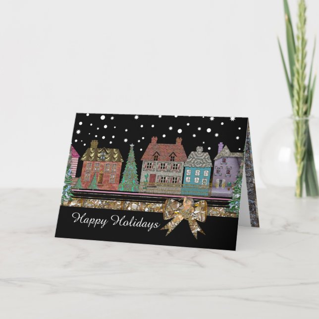 Cartão De Festividades Vila de Natal (Frente)