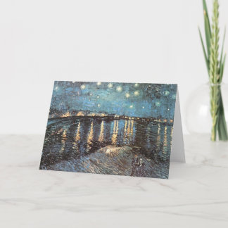 Cartão De Festividades Vincent Van Gogh - A luz estelar sobre o Ródano