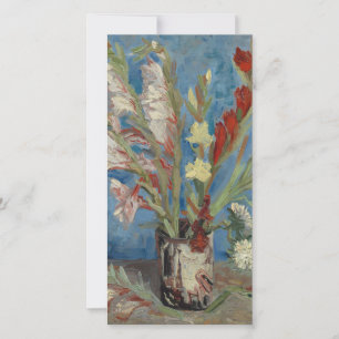 Cartão De Festividades Vincent van Gogh - vaso com tipos de flor