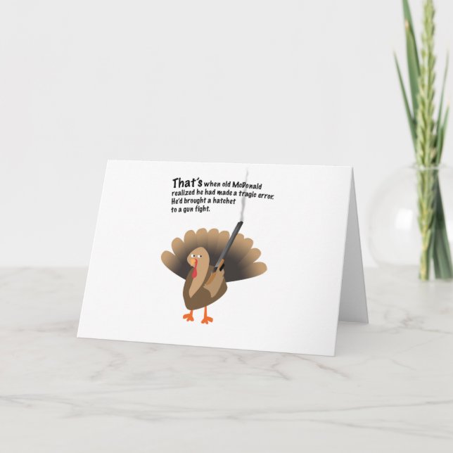 Cartão De Festividades Vingança do peru (Frente)