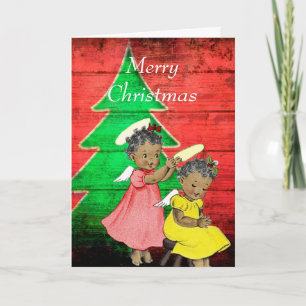 Cartão De Festividades Vintage African American Christmas Card