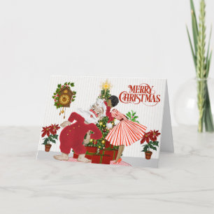 Cartão De Festividades Vintage African American Christmas Card