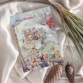 Cartão De Festividades Vintage Anne Anderson Manhã de Natal