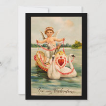 Vintage ao meu Namorados, Cherub e Swans Boat