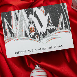 Cartão De Festividades Vintage Art Deco