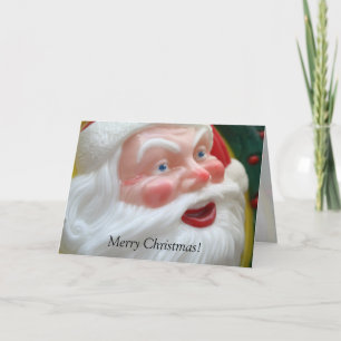 Cartão De Festividades Vintage-chefe do Papai Noel