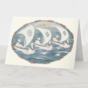 Cartão De Festividades Vintage Christmas Carol by H. Willebeek Le Mair