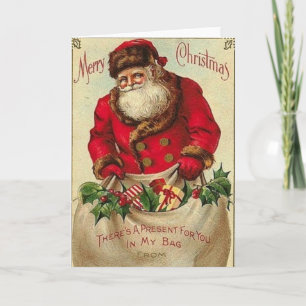 Cartão De Festividades Vintage_Christmas_papais noeis_Card