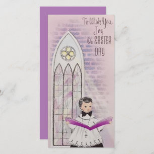 Cartão De Festividades Vintage Church Sermon No Dia Da Páscoa