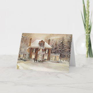 Cartão De Festividades Vintage Colonial Natal