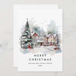 Cartão De Festividades Vintage Country Manda Árvore de Natal